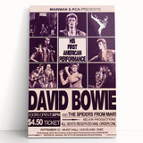 David Bowie First American Performance Retro Poster Art
