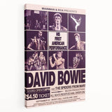 David Bowie First American Performance Retro Poster Art