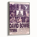 David Bowie First American Performance Retro Poster Art