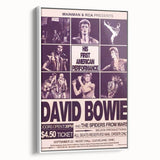 David Bowie First American Performance Retro Poster Art
