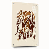 Boys Room Wall Art – Safari Elephant Family