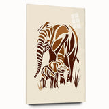 Boys Room Wall Art – Safari Elephant Family