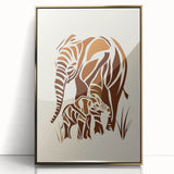 Boys Room Wall Art – Safari Elephant Family
