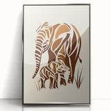 Boys Room Wall Art – Safari Elephant Family