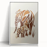 Boys Room Wall Art – Safari Elephant Family