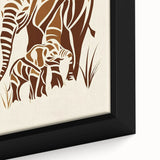 Boys Room Wall Art – Safari Elephant Family