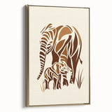 Boys Room Wall Art – Safari Elephant Family