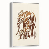 Boys Room Wall Art – Safari Elephant Family