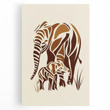 Boys Room Wall Art – Safari Elephant Family