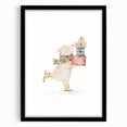 Ice Skating Bear Nursery Wall Art – Baby Room & Kids Decor Print