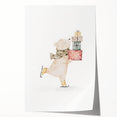 Ice Skating Bear Nursery Wall Art – Baby Room & Kids Decor Print