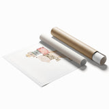 Ice Skating Bear Nursery Wall Art – Baby Room & Kids Decor Print