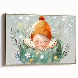 Dreamy Nap - Kids Room Wall Art Canvas and Framed Options