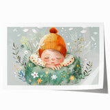 Dreamy Nap - Kids Room Wall Art Canvas and Framed Options