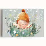 Dreamy Nap - Kids Room Wall Art Canvas and Framed Options