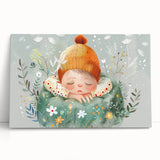Dreamy Nap - Kids Room Wall Art Canvas and Framed Options