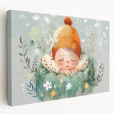 Dreamy Nap - Kids Room Wall Art Canvas and Framed Options