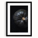 Extra large abstract art print featuring vibrant fall colors and textured design on a black framed canvas.