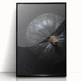 Large abstract wall art featuring autumnal hues on black acrylic, framed, ideal for modern living room decor.