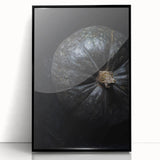 Large abstract wall art featuring autumnal hues on black acrylic, framed, ideal for modern living room decor.