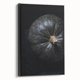 Black and white framed canvas featuring a vintage landscape painting, ideal for bedroom wall decor.