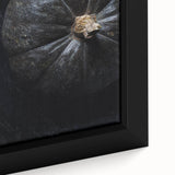 Extra large framed canvas featuring textured black wall art with colorful, abstract fall motifs, ideal for living room decor.
