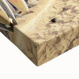 Large art of a black and white landscape painting on stretched canvas, featuring rolling hills, ideal for bedroom wall decor.