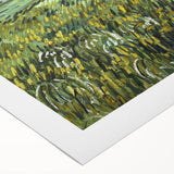 Art deco poster featuring a geometric pattern in muted gold and black on rolled canvas, suitable for dining room wall art.