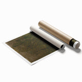 Modern Wall Art: Serene Forest Pathway in Muted Green Tones