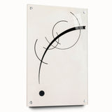 Minimalist Modern Art: Free Curve Design by Wassily Kandinsky