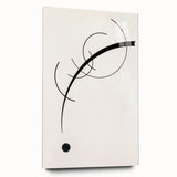 Minimalist Modern Art: Free Curve Design by Wassily Kandinsky