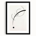 Minimalist Modern Art: Free Curve Design by Wassily Kandinsky