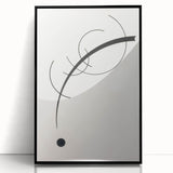 Minimalist Modern Art: Free Curve Design by Wassily Kandinsky