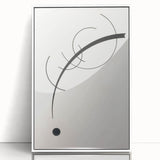 Minimalist Modern Art: Free Curve Design by Wassily Kandinsky