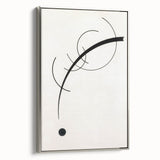 Minimalist Modern Art: Free Curve Design by Wassily Kandinsky