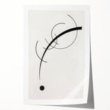 Minimalist Modern Art: Free Curve Design by Wassily Kandinsky