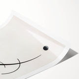 Minimalist Modern Art: Free Curve Design by Wassily Kandinsky