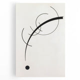 Minimalist Modern Art: Free Curve Design by Wassily Kandinsky