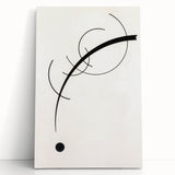 Minimalist Modern Art: Free Curve Design by Wassily Kandinsky
