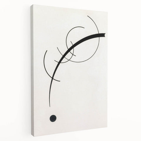 Minimalist Modern Art: Free Curve Design by Wassily Kandinsky