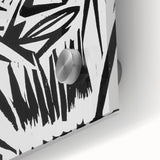 Expressionist Modern Art: Bold Black and White Portrait by Otto Lange