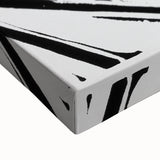 Expressionist Modern Art: Bold Black and White Portrait by Otto Lange