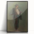 Romanticism Art - Young Man with Pipe by Ladislav Mednyánszky Print