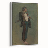 Romanticism Art - Young Man with Pipe by Ladislav Mednyánszky Print