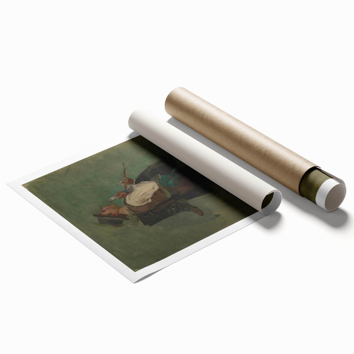 Romanticism Art - Young Man with Pipe by Ladislav Mednyánszky Print