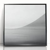 Professional Office Art – Minimalist Black and White Seascape