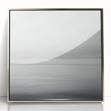 Professional Office Art – Minimalist Black and White Seascape