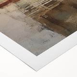 Abstract architectural wall art on rolled canvas showcasing intricate geometric patterns in vibrant blue, green, and yellow hues, ideal for modern decor.