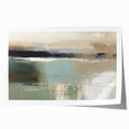 Abstract landscape wall art print showcasing vibrant colors and fluid shapes, rolled and ready for framing, ideal for modern home decor enthusiasts.