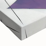 Contemporary Abstract Canvas – Angular Energy in Red & Teal